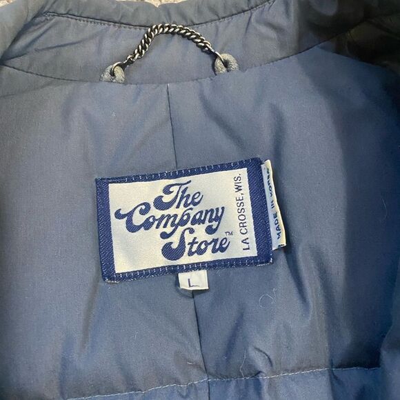 Down Trench Coat L The Company Store Long parka /warm winter coat - Picture 8 of 12